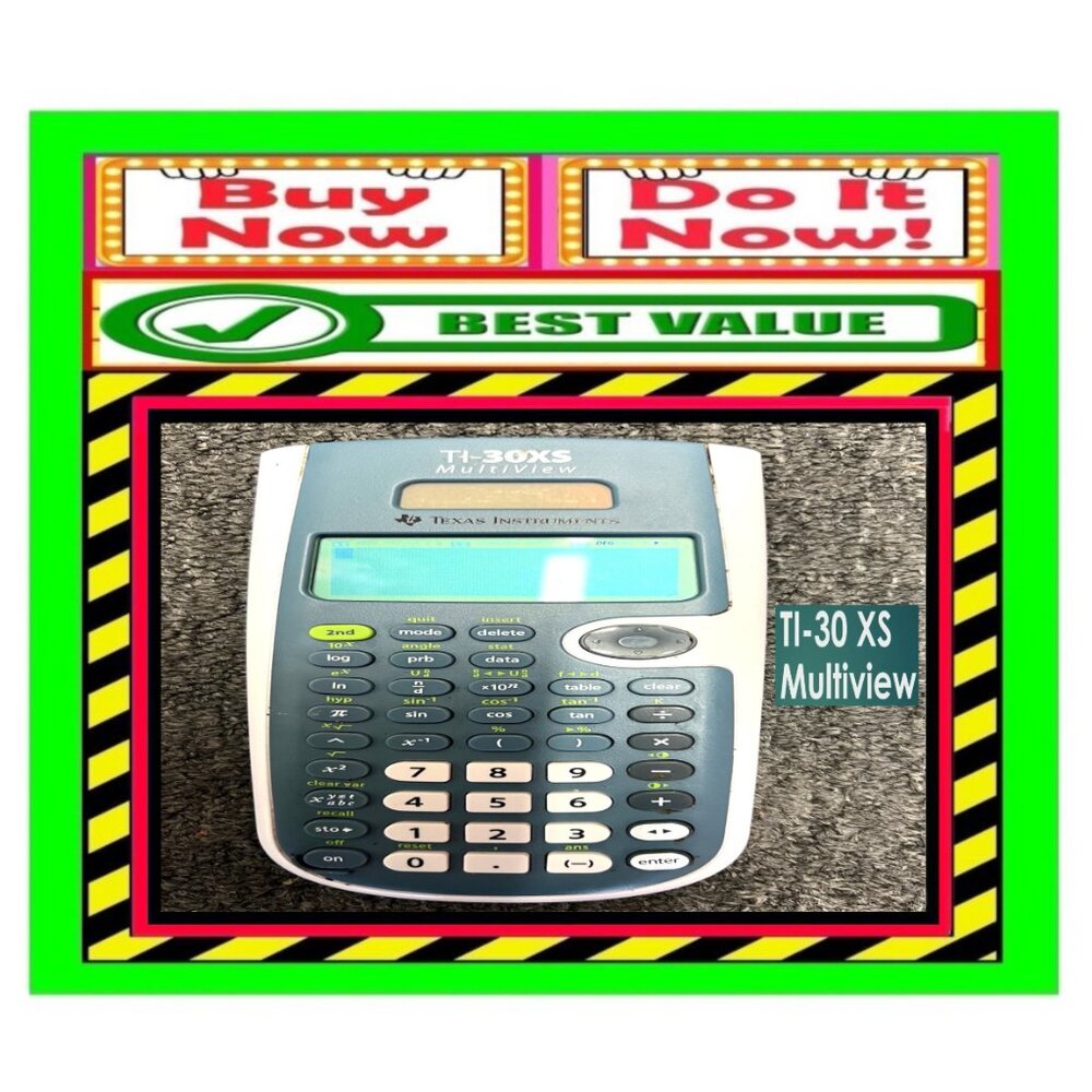 ✅ Texas Instruments TI-30 XS ➕🆒 CALCULATOR Handheld Digital Machine💸BUY NOW‼️ - Picture 5 of 13